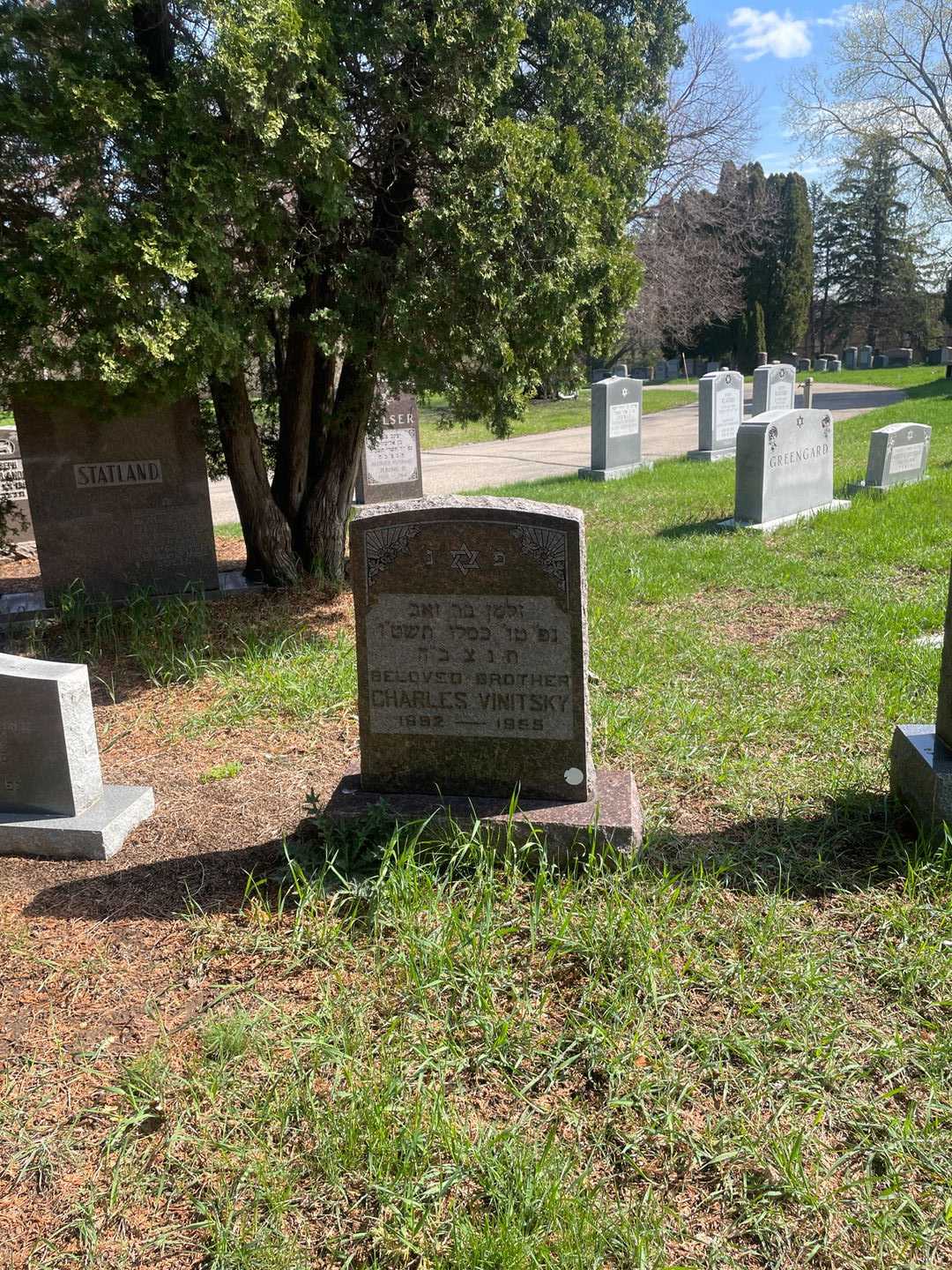 Charles Vinitsky's grave. Photo 2
