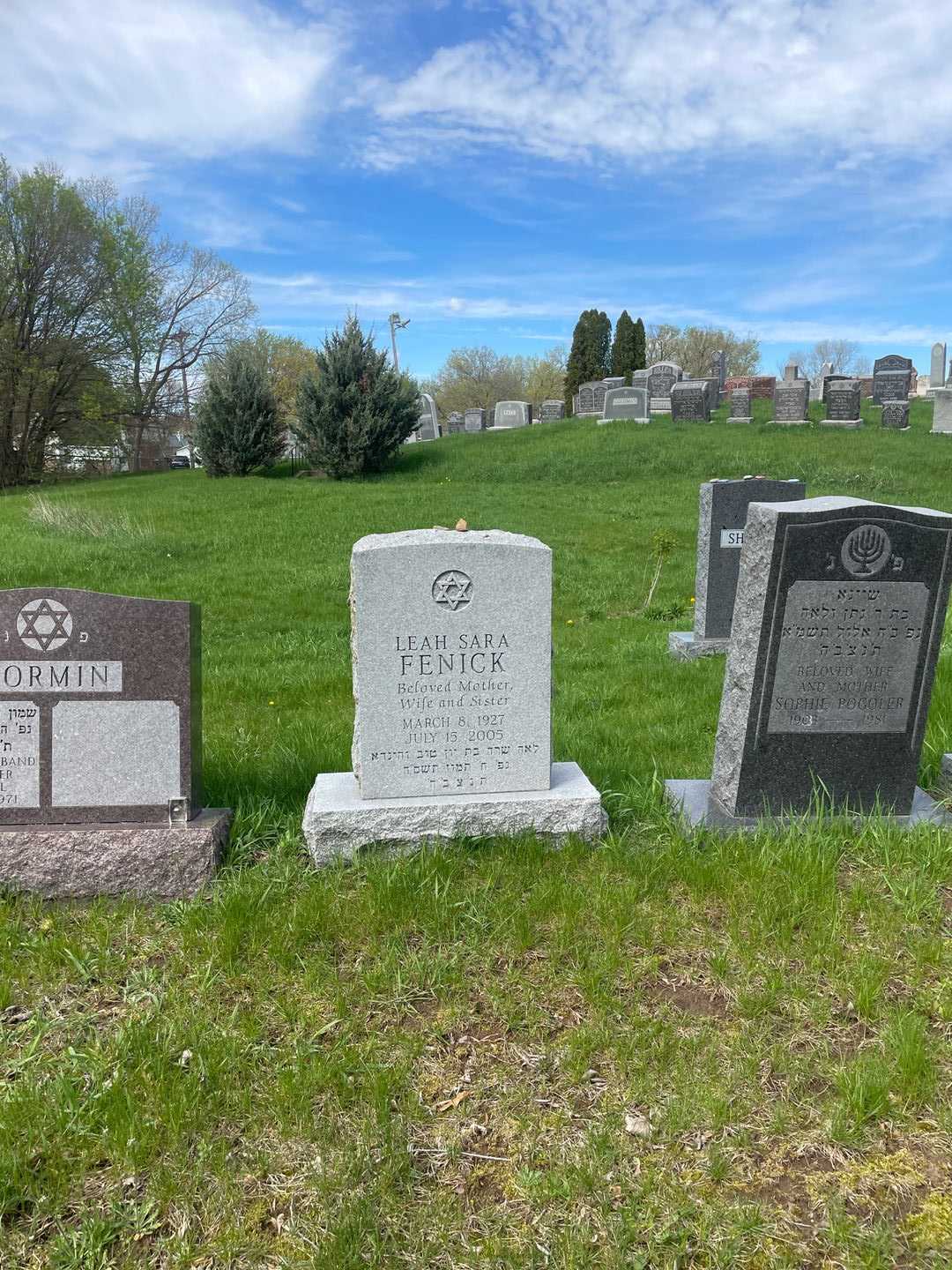 Leah Sara Fenick's grave. Photo 2