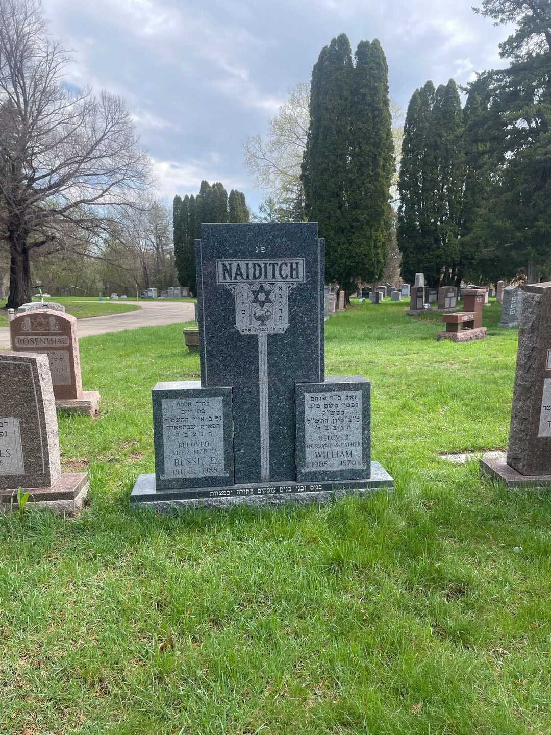Bessie E. Naiditch's grave. Photo 2