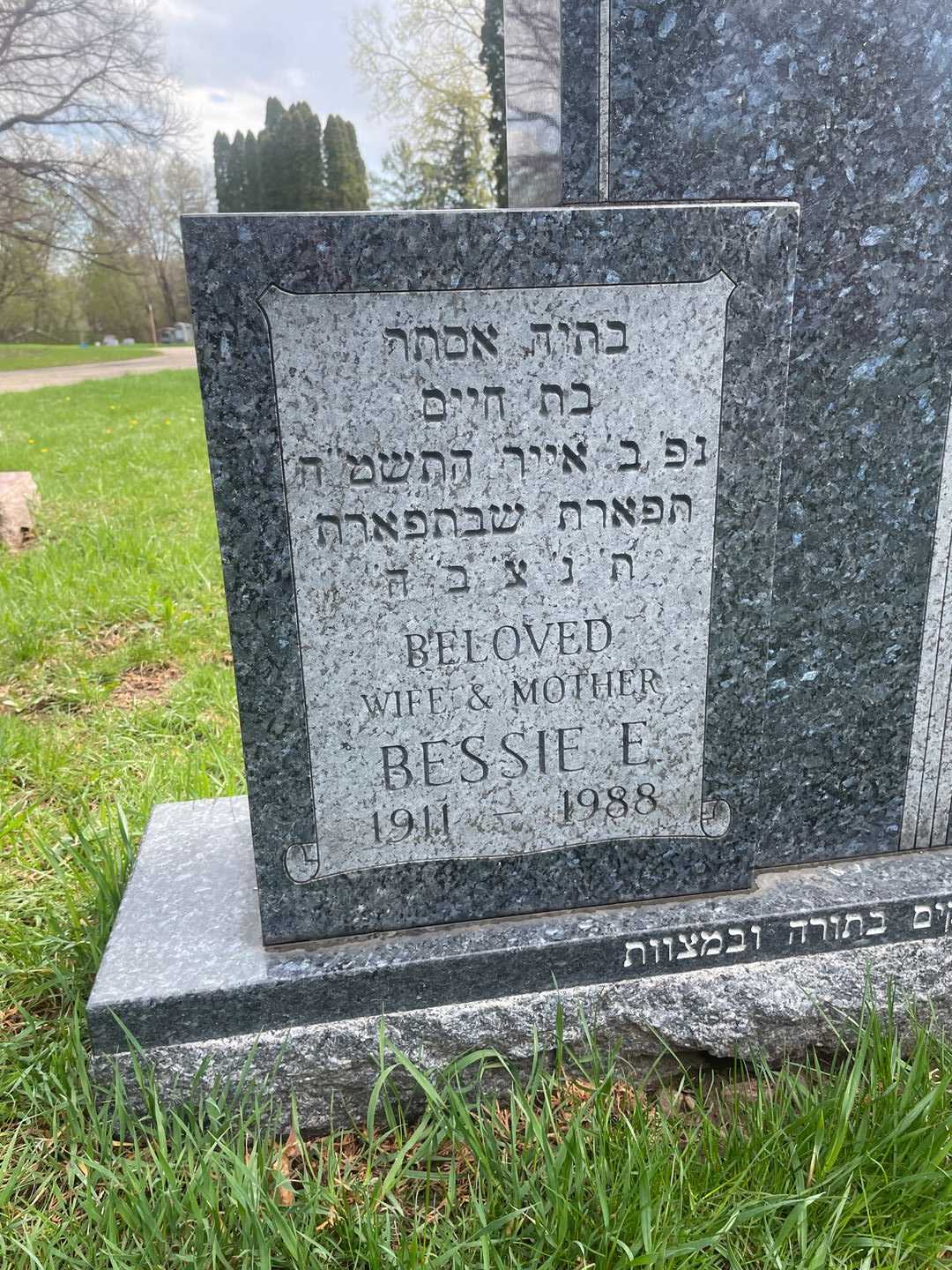 Bessie E. Naiditch's grave. Photo 1
