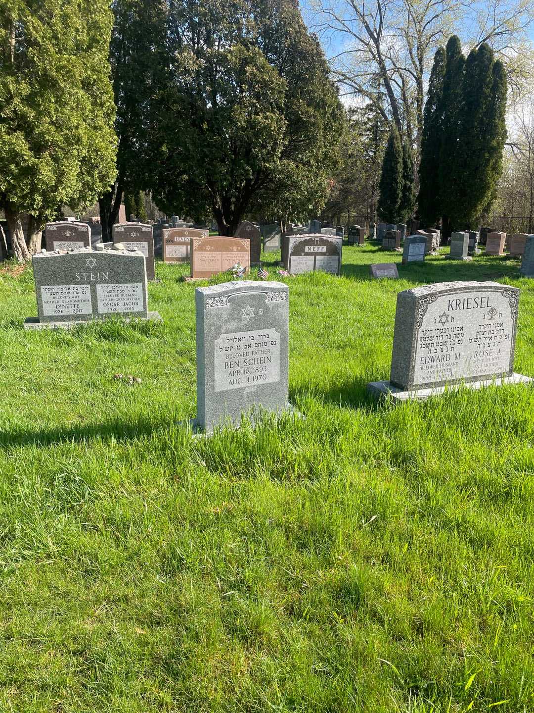 Ben Schein's grave. Photo 2