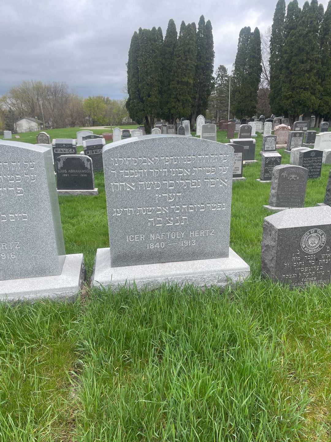 Icer Naftoly Hertz's grave. Photo 2