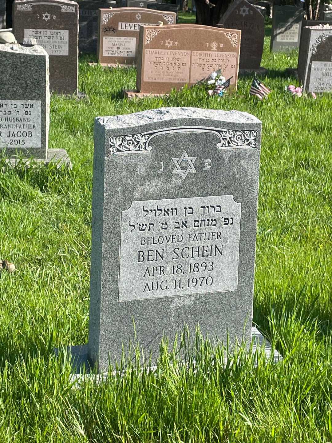 Ben Schein's grave. Photo 1