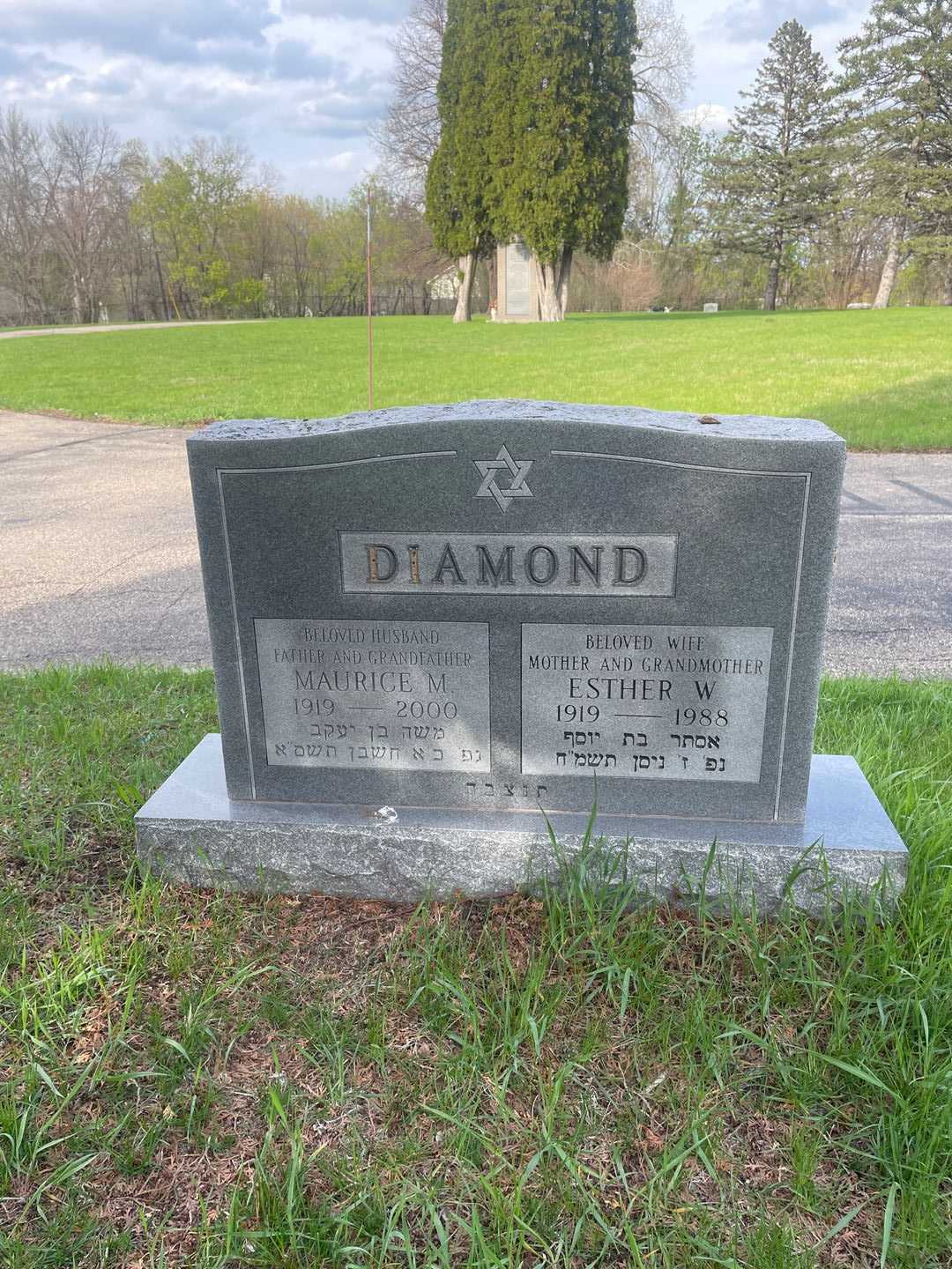 Maurice M. Diamond's grave. Photo 3