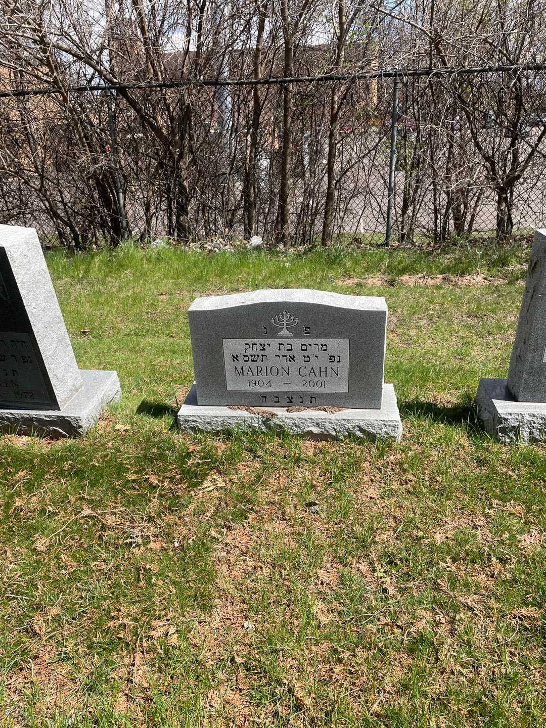 Marion Cahn's grave. Photo 2