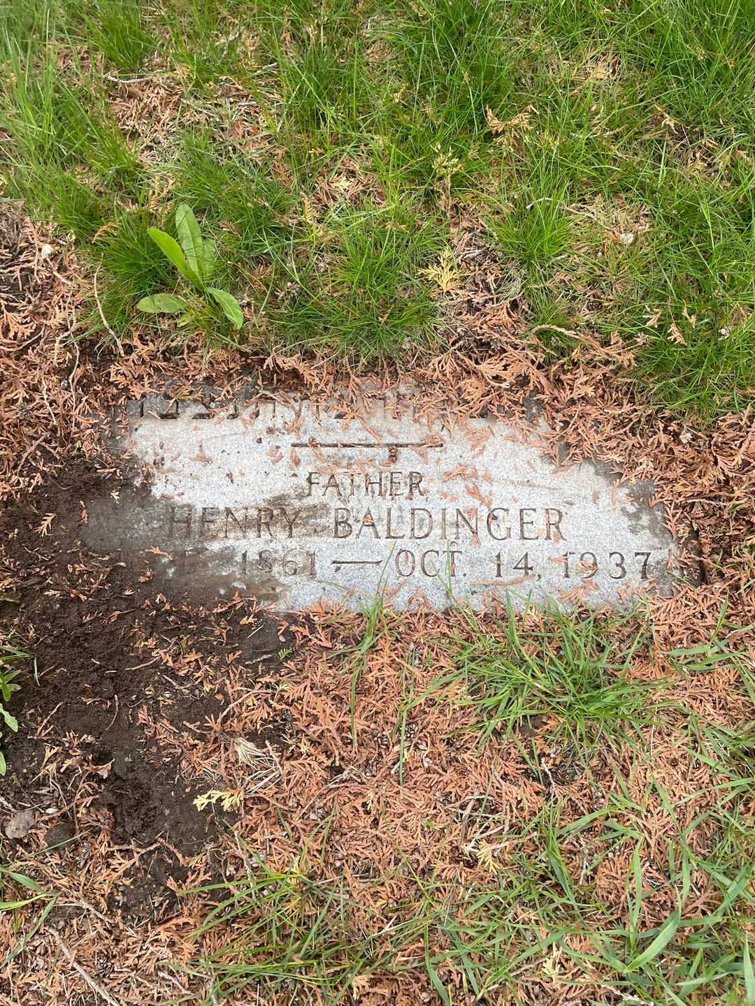 Henry Baldinger's grave. Photo 3
