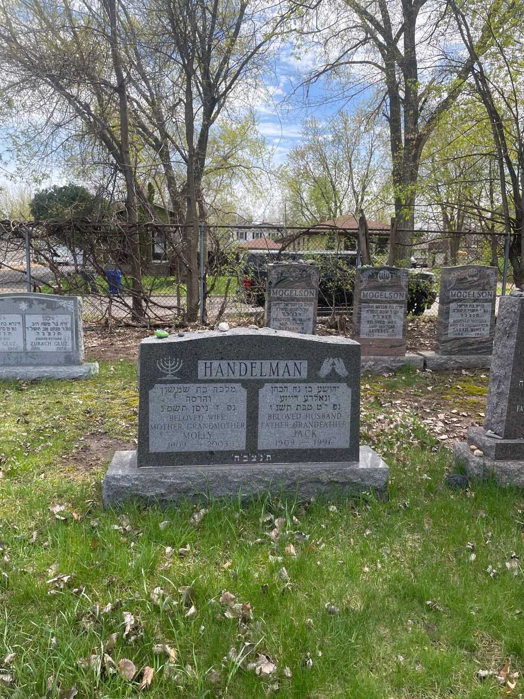 Molly Handelman's grave. Photo 2
