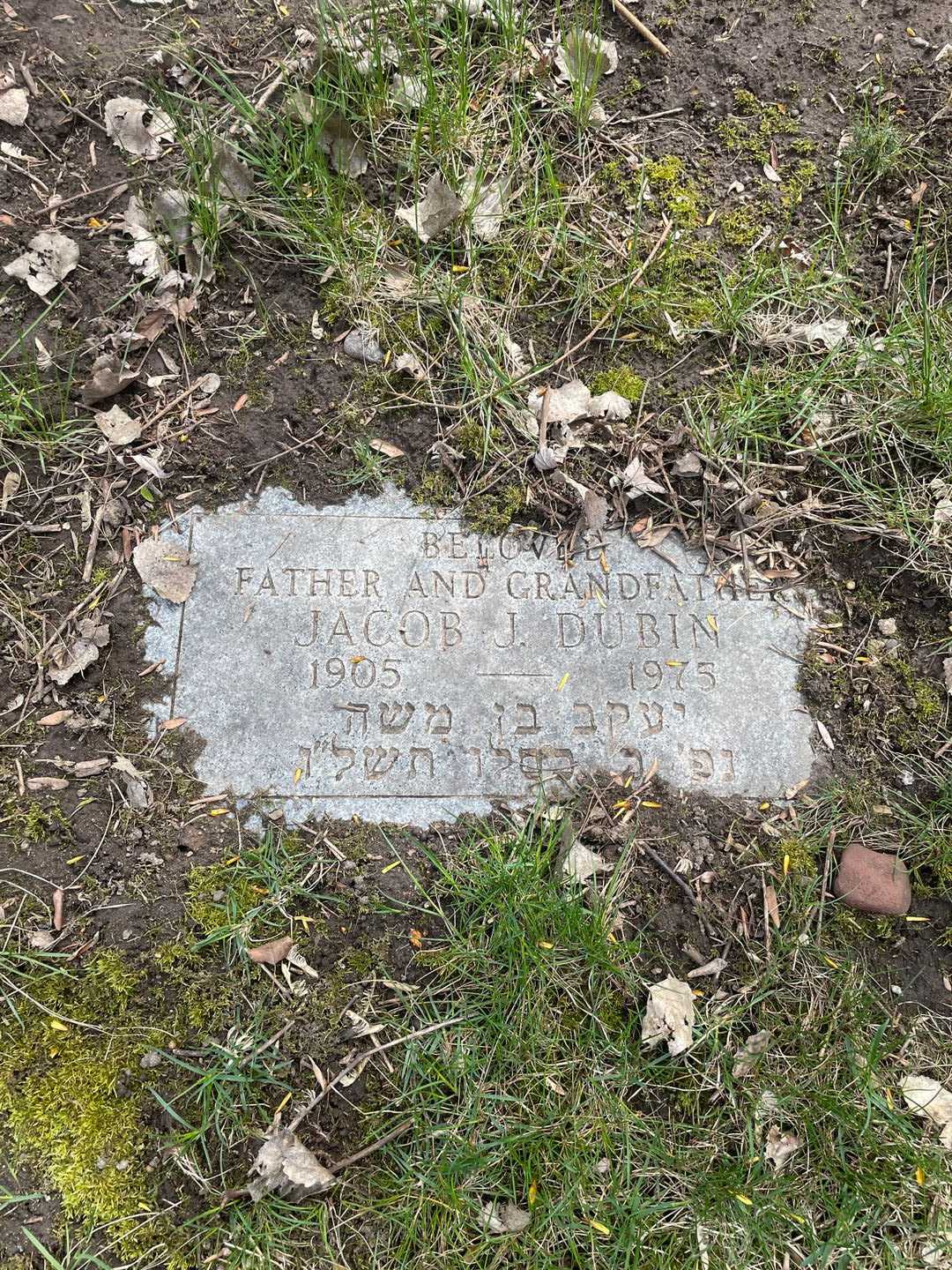 Jacob J. Dubin's grave. Photo 1