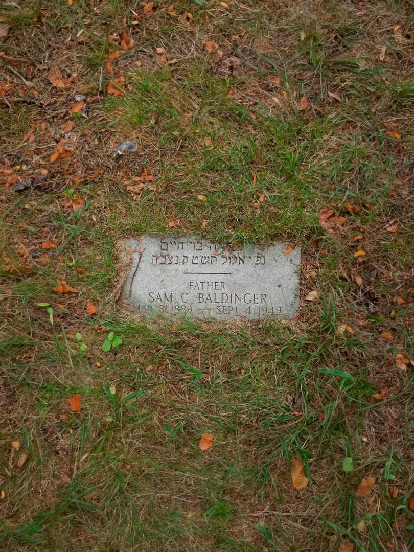 Samuel C. "Sam" Baldinger's grave. Photo 2