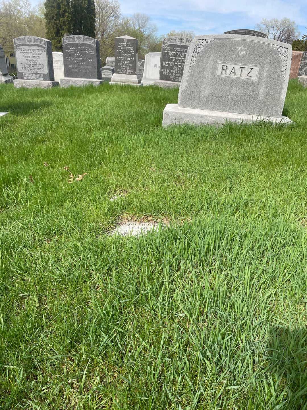 Fannie Ratz's grave. Photo 2