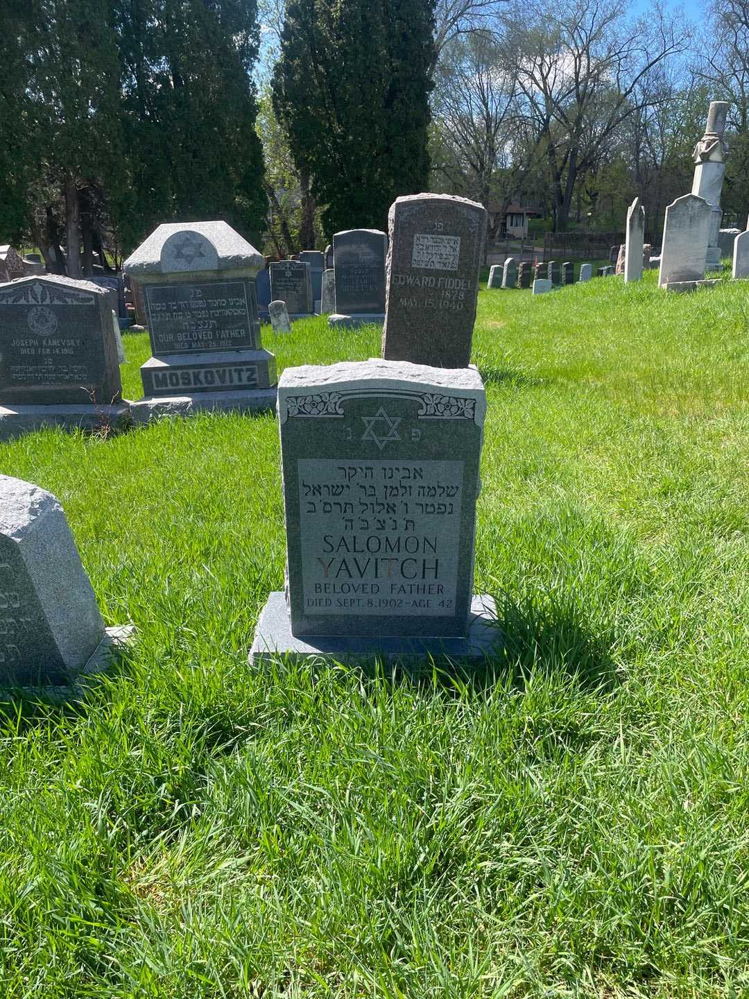 Salomon Yavitch's grave. Photo 2