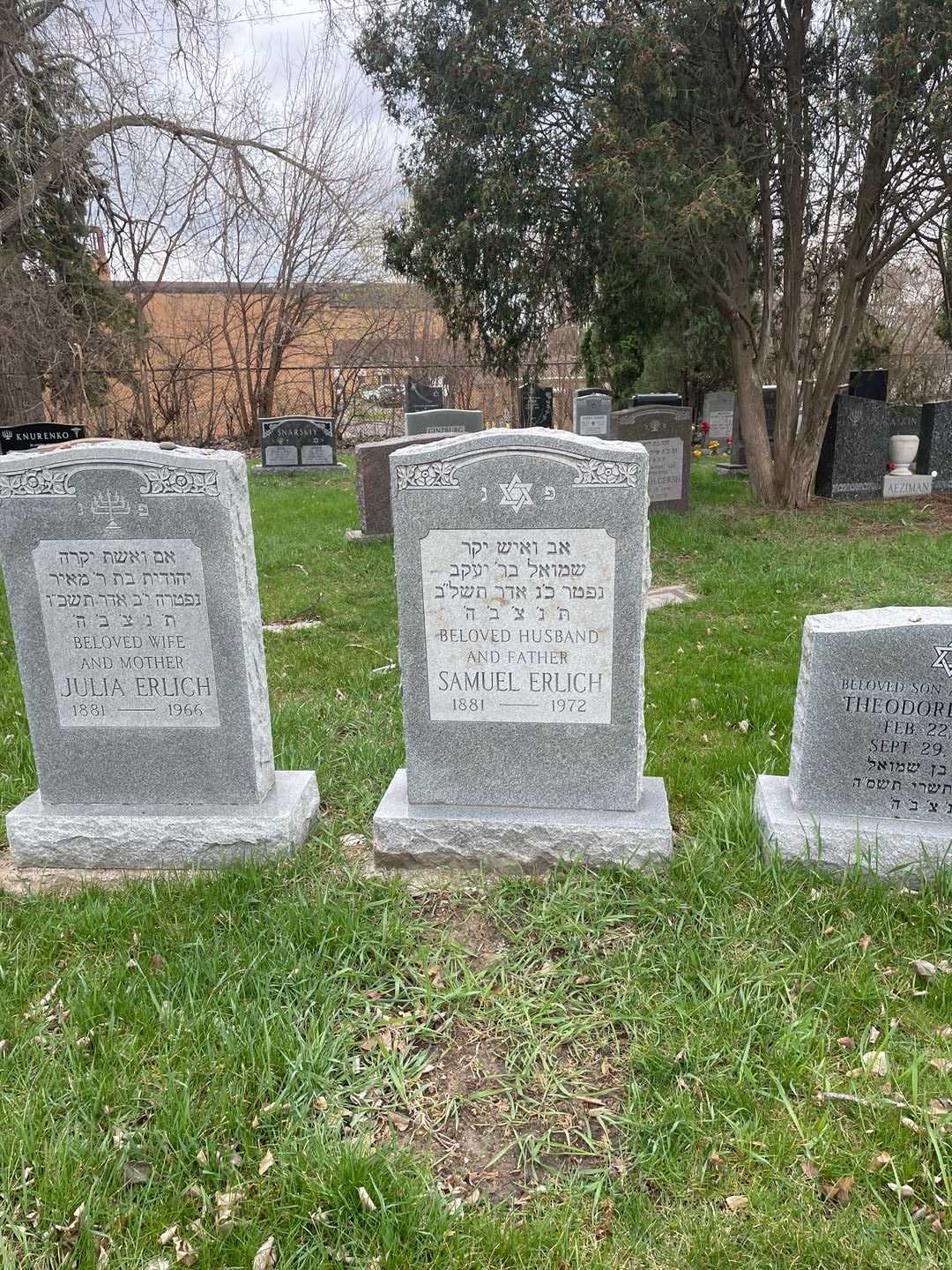 Samuel Erlich's grave. Photo 2