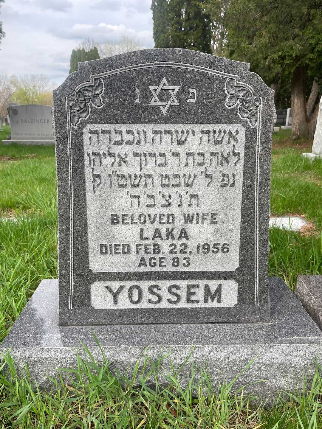 Laka Yossem's grave. Photo 1