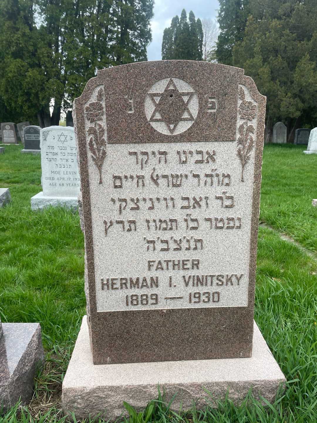Herman I. Vinitsky's grave. Photo 1