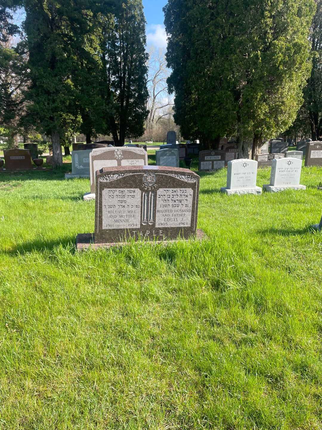 Minnie Taple's grave. Photo 2