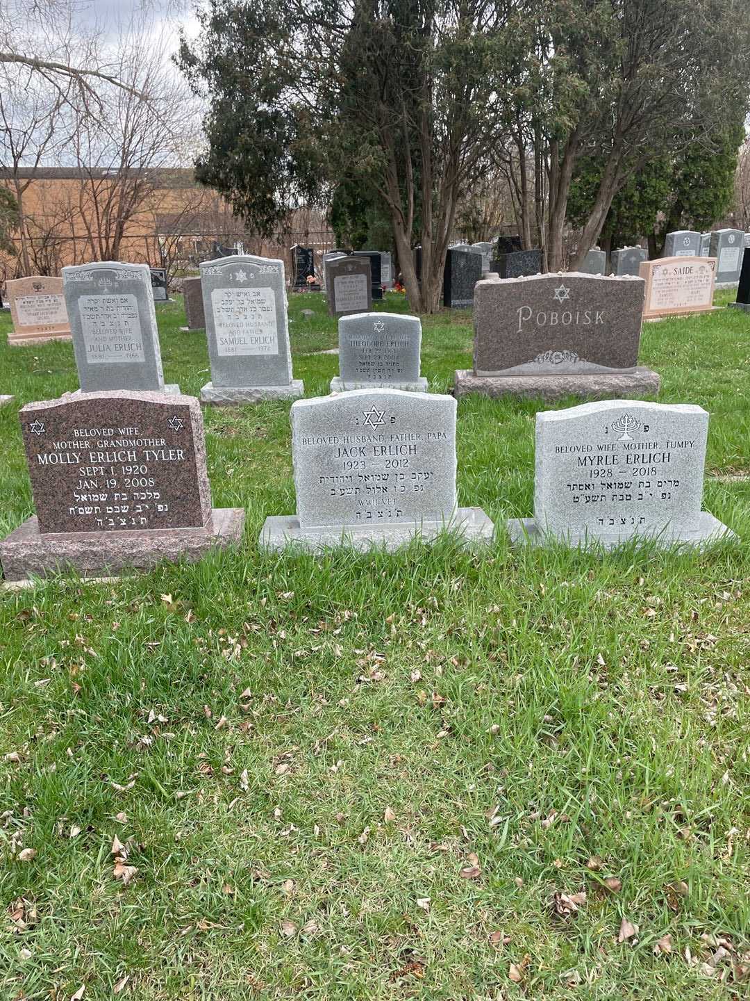 Jack Erlich's grave. Photo 2