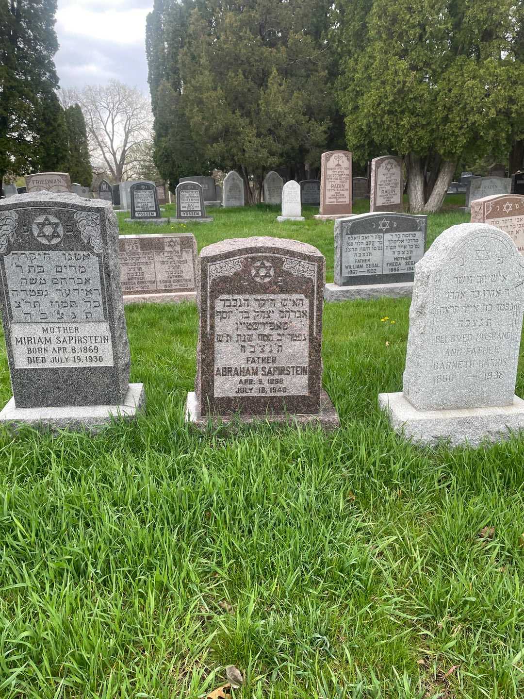 Abraham Sapirstein's grave. Photo 2