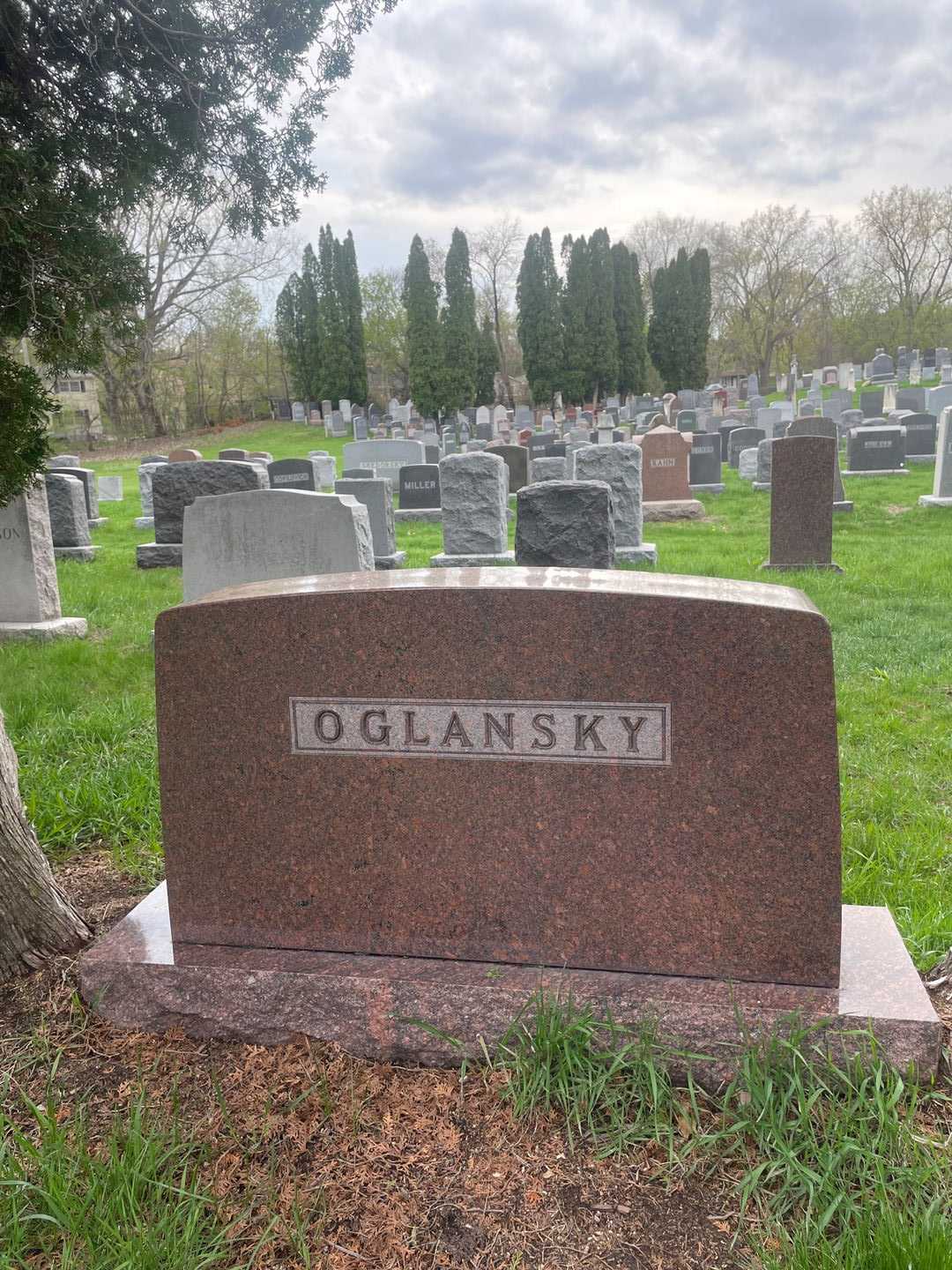 Pauline Oglansky's grave. Photo 3