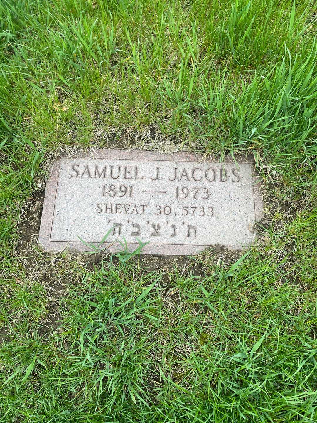 Samuel J. Jacobs's grave. Photo 1