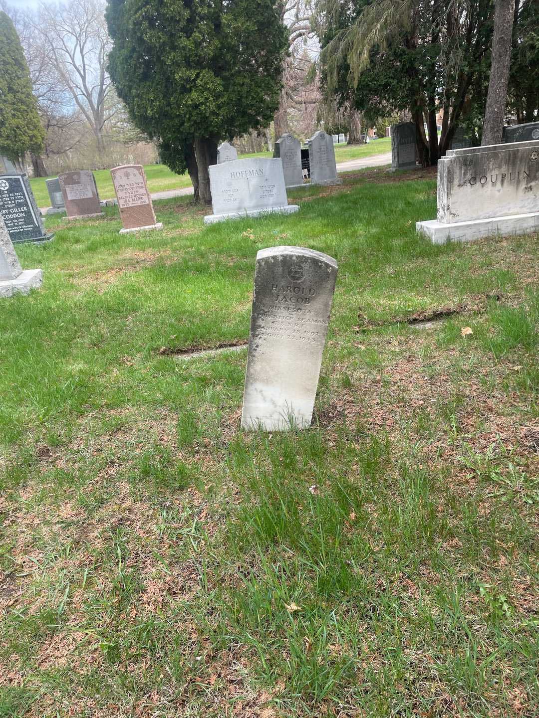 Harold Jacob's grave. Photo 2