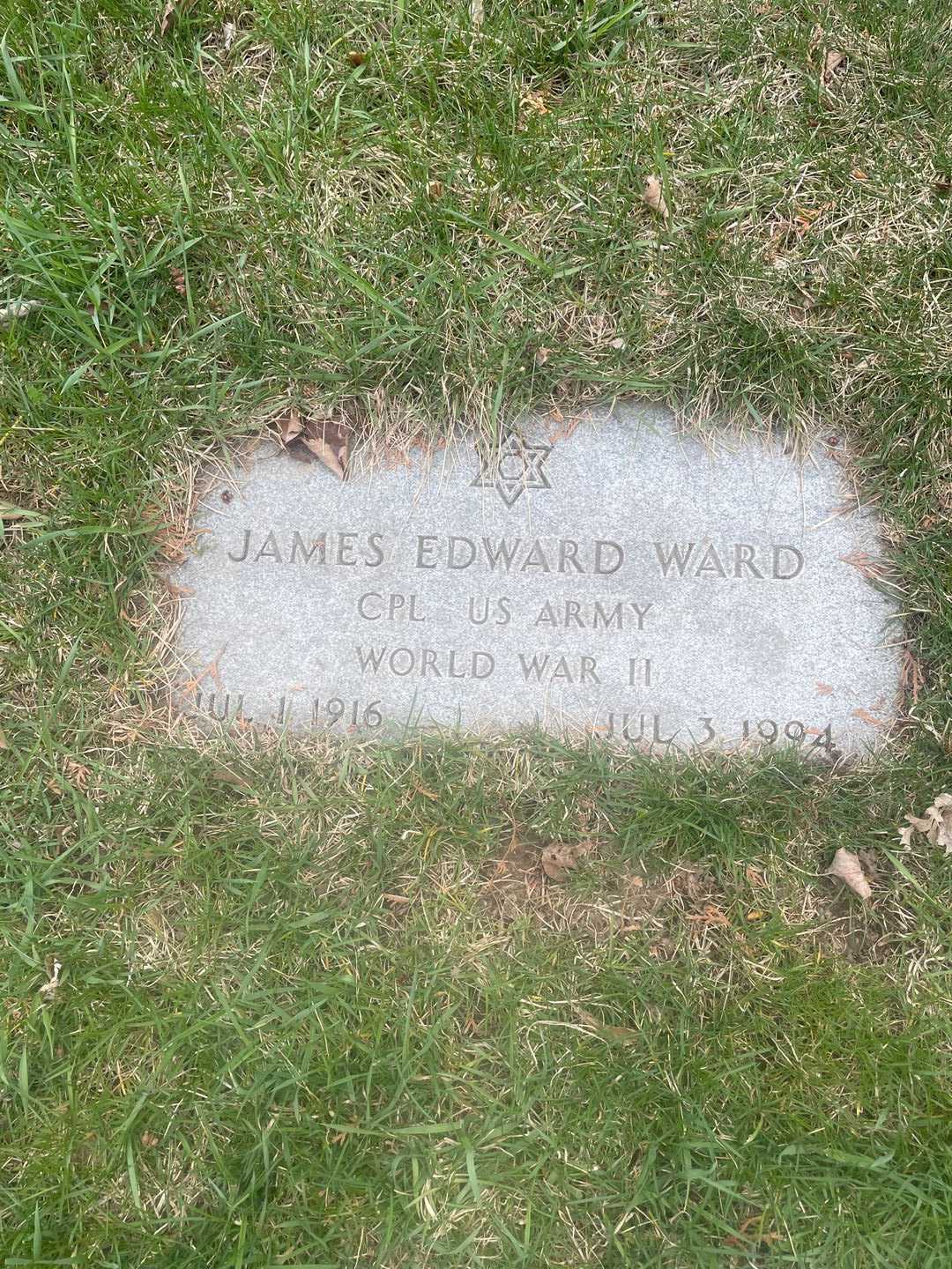 James Edward Ward's grave. Photo 3