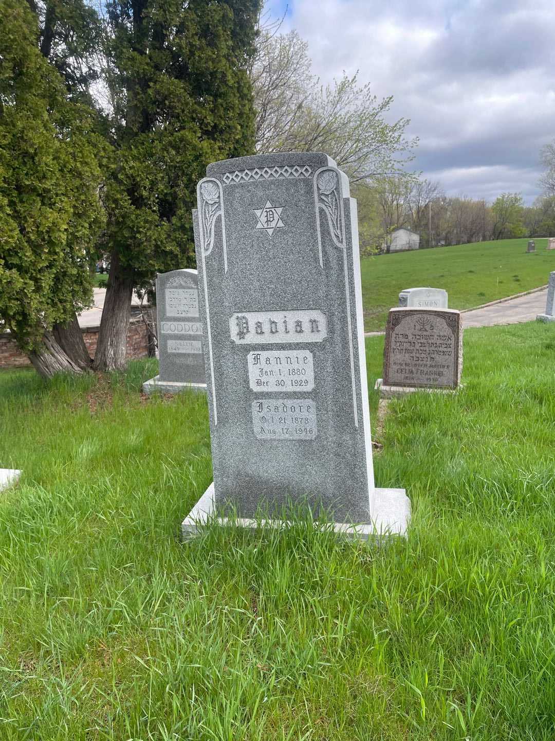 Isadore Fabian's grave. Photo 2