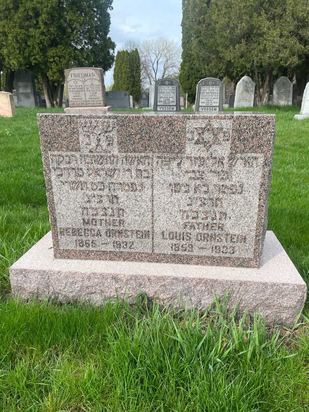 Louis Ornstein's grave. Photo 1