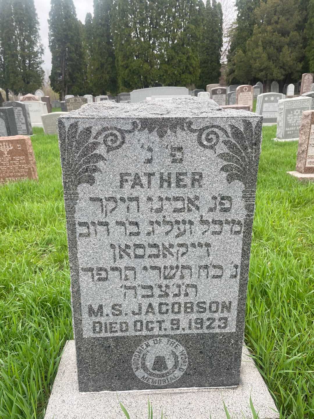 M. S. Jacobson's grave. Photo 1