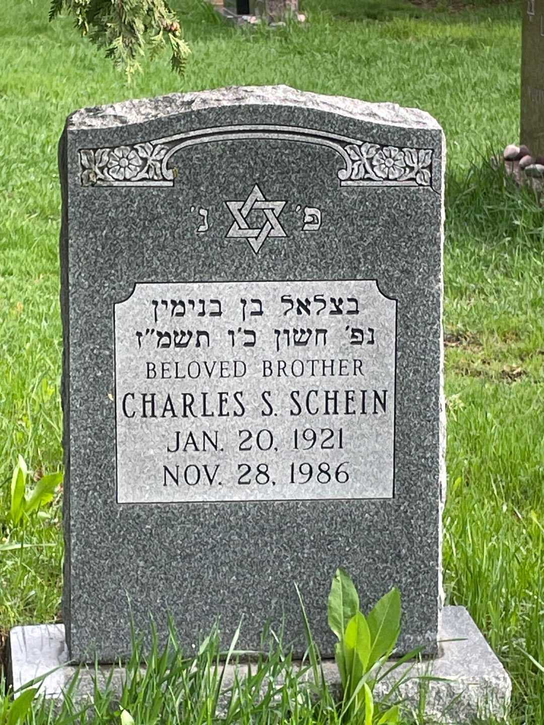 Charles S. Schein's grave. Photo 1