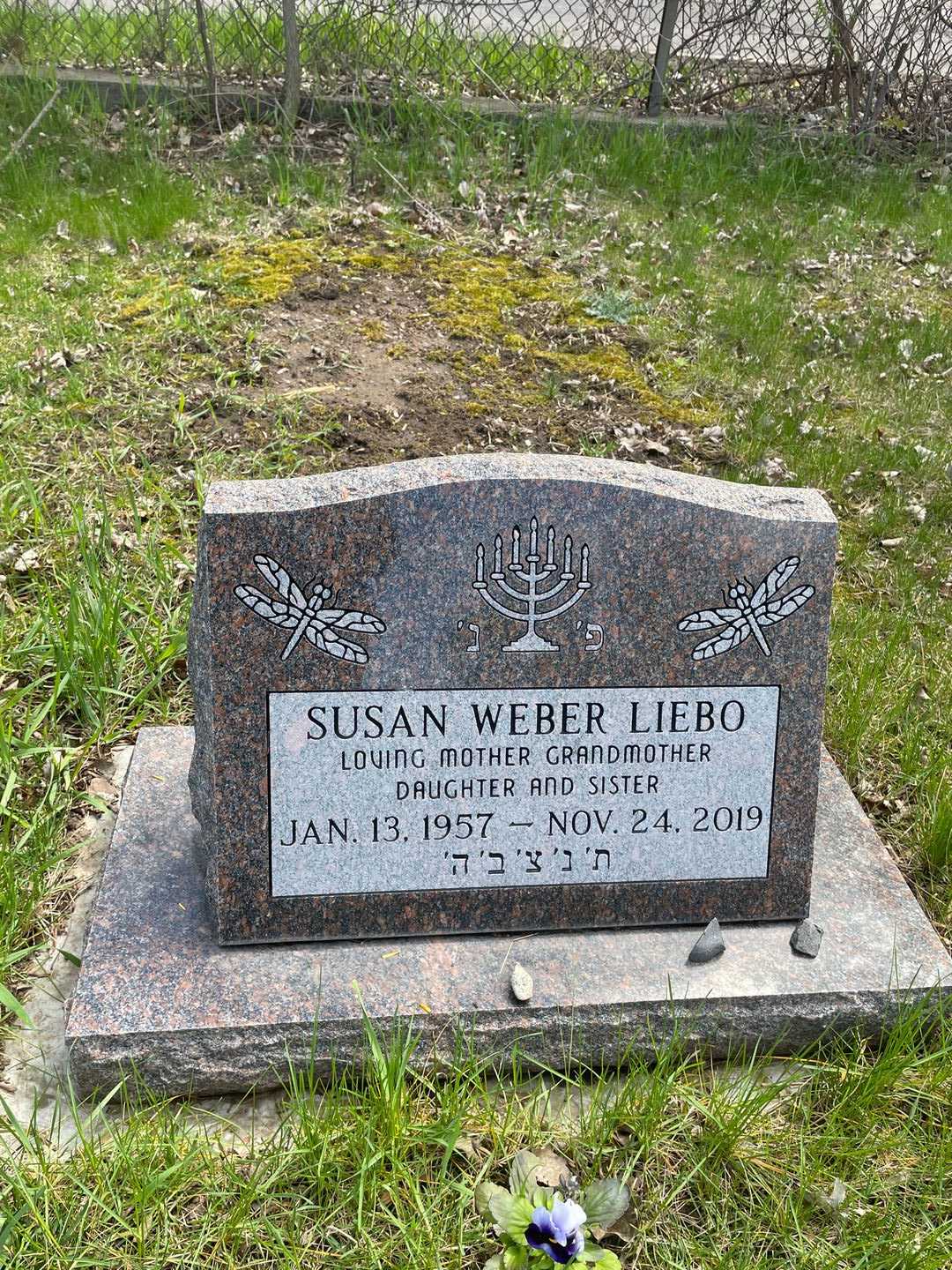 Susan Weber Liebo's grave. Photo 1