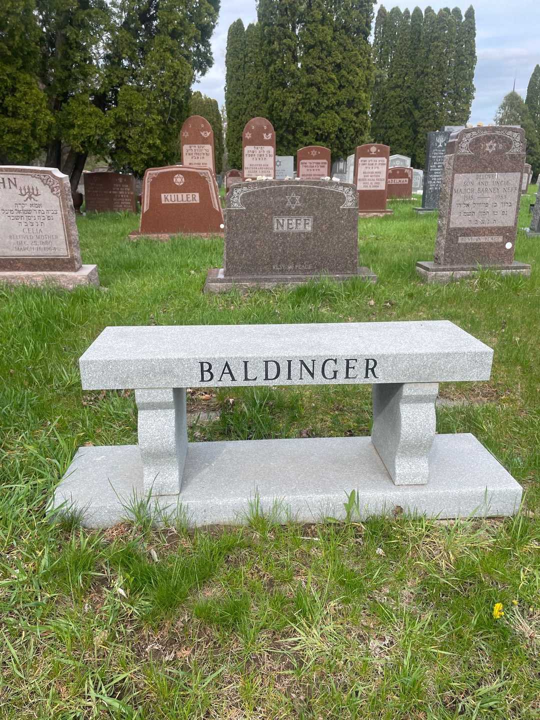 Estelle Baldinger's grave. Photo 1