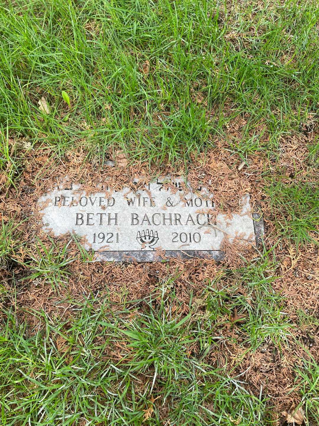 Beth Bachrach's grave. Photo 3