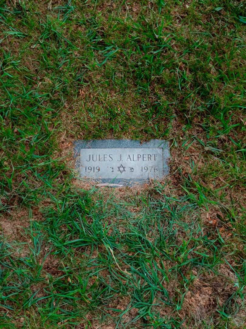 Jules J. Alpert's grave. Photo 2