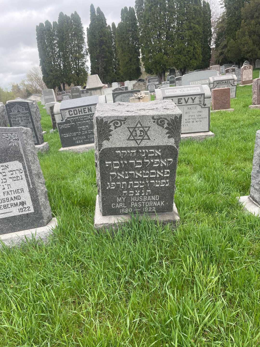 Carl Pastornak's grave. Photo 2