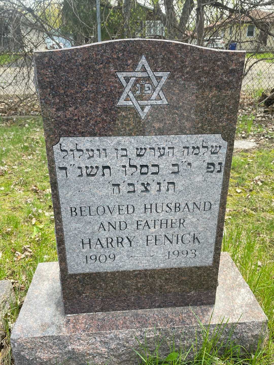 Harry Fenick's grave. Photo 1