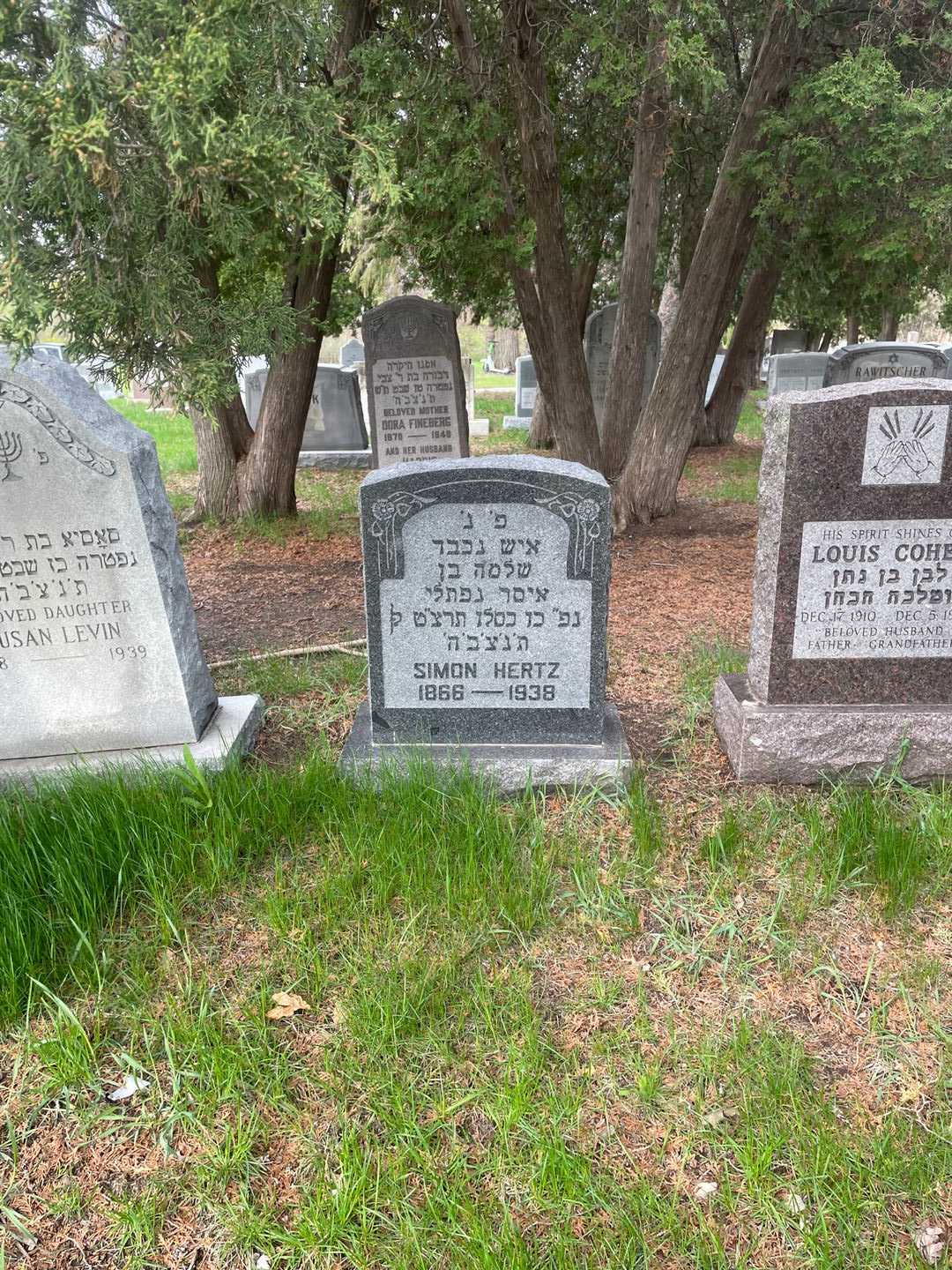 Simon Hertz's grave. Photo 2