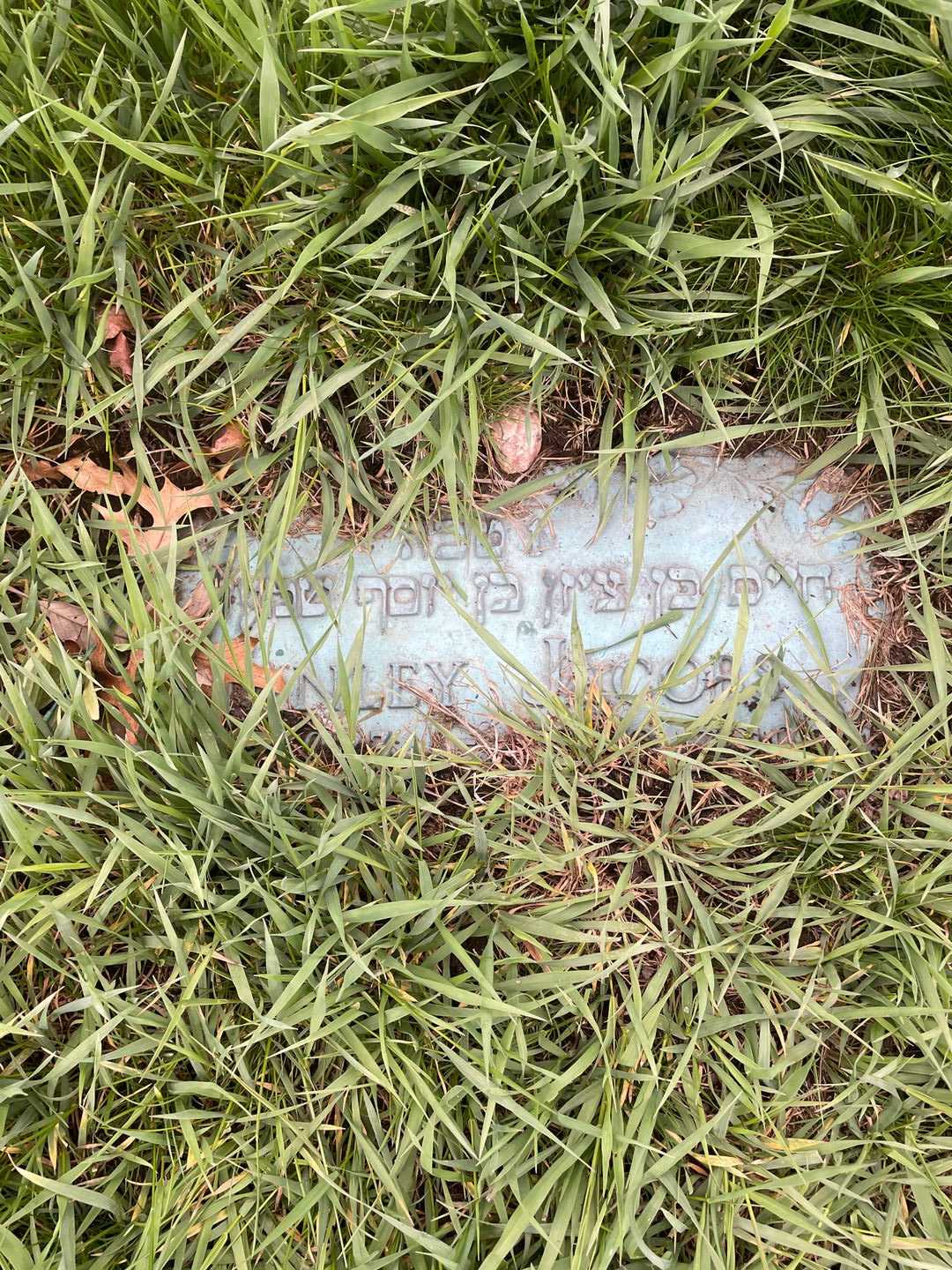 Stanley Jacobs's grave. Photo 1