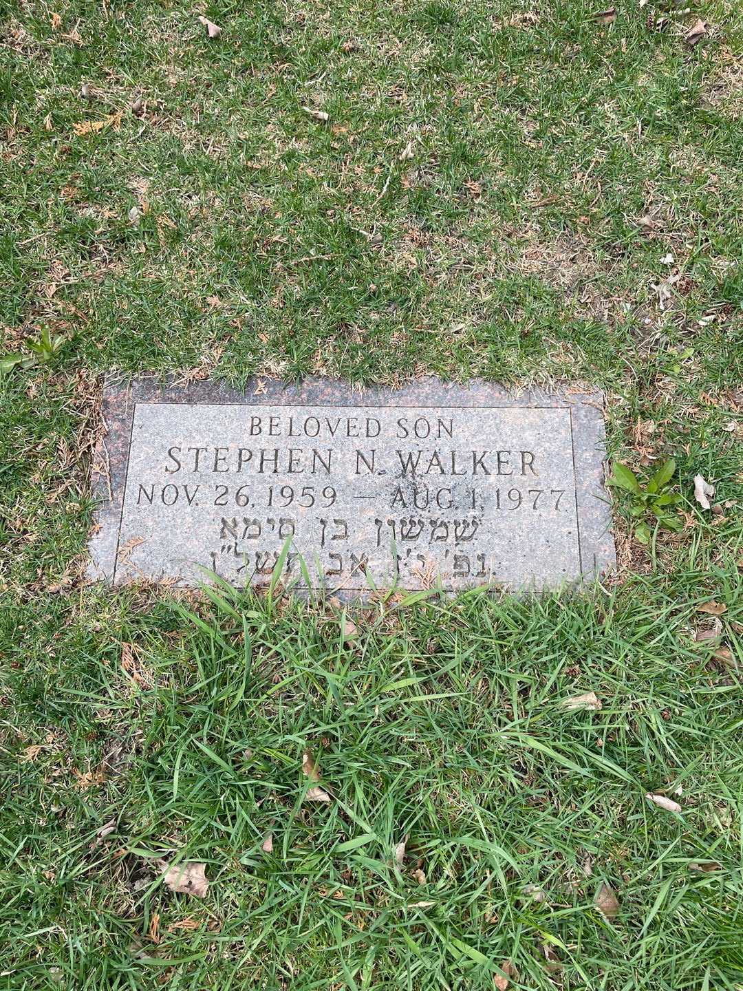 Stephen Walker's grave. Photo 3