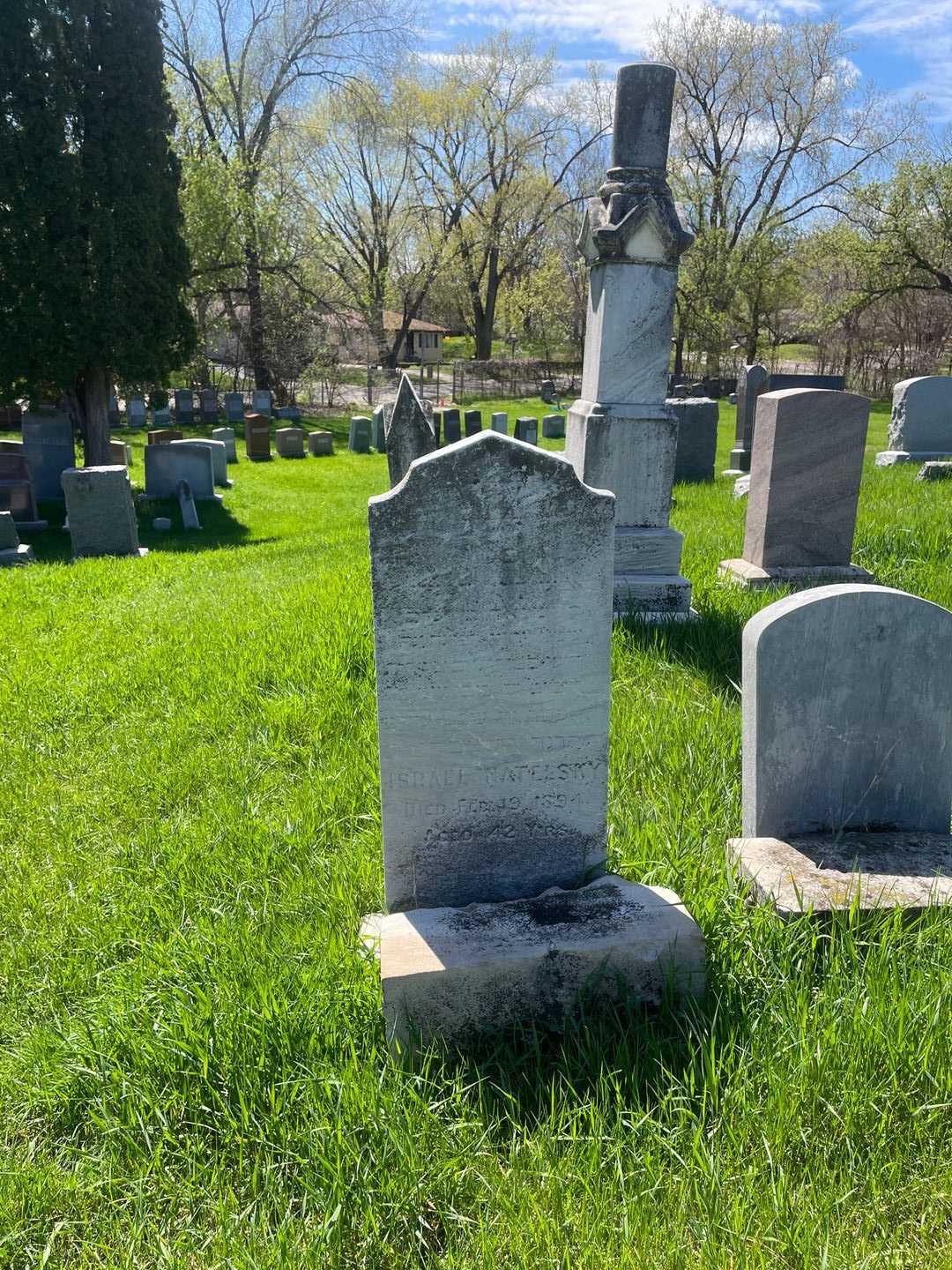 Israel Natelsky's grave. Photo 2