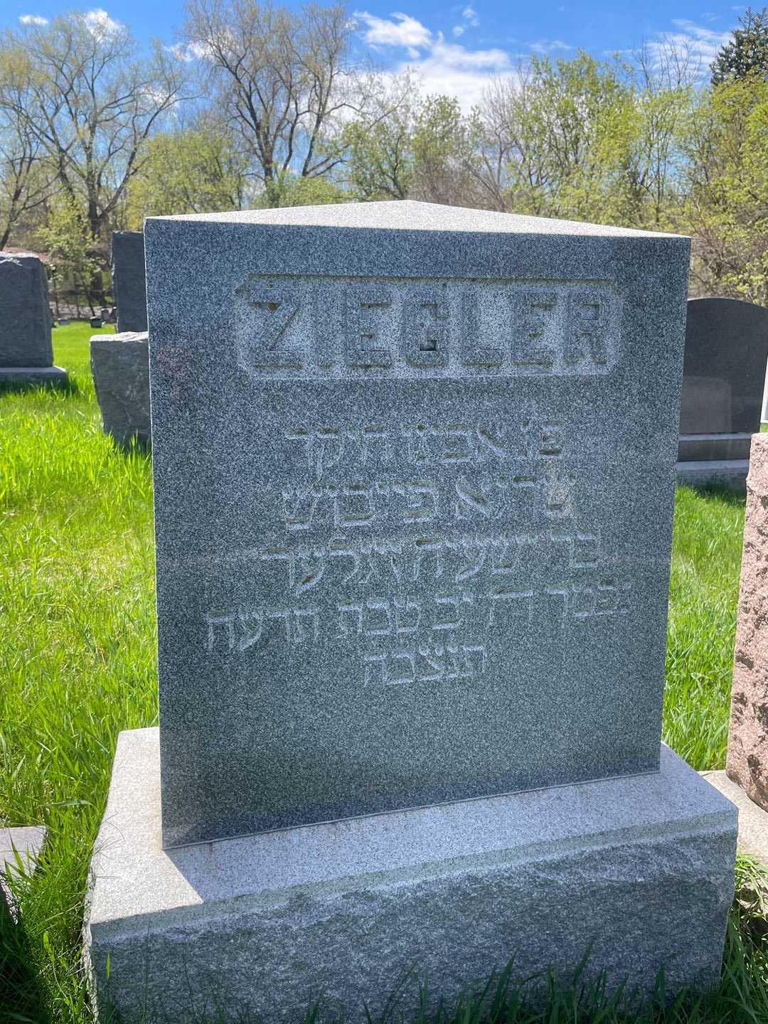 Philip Ziegler's grave. Photo 1