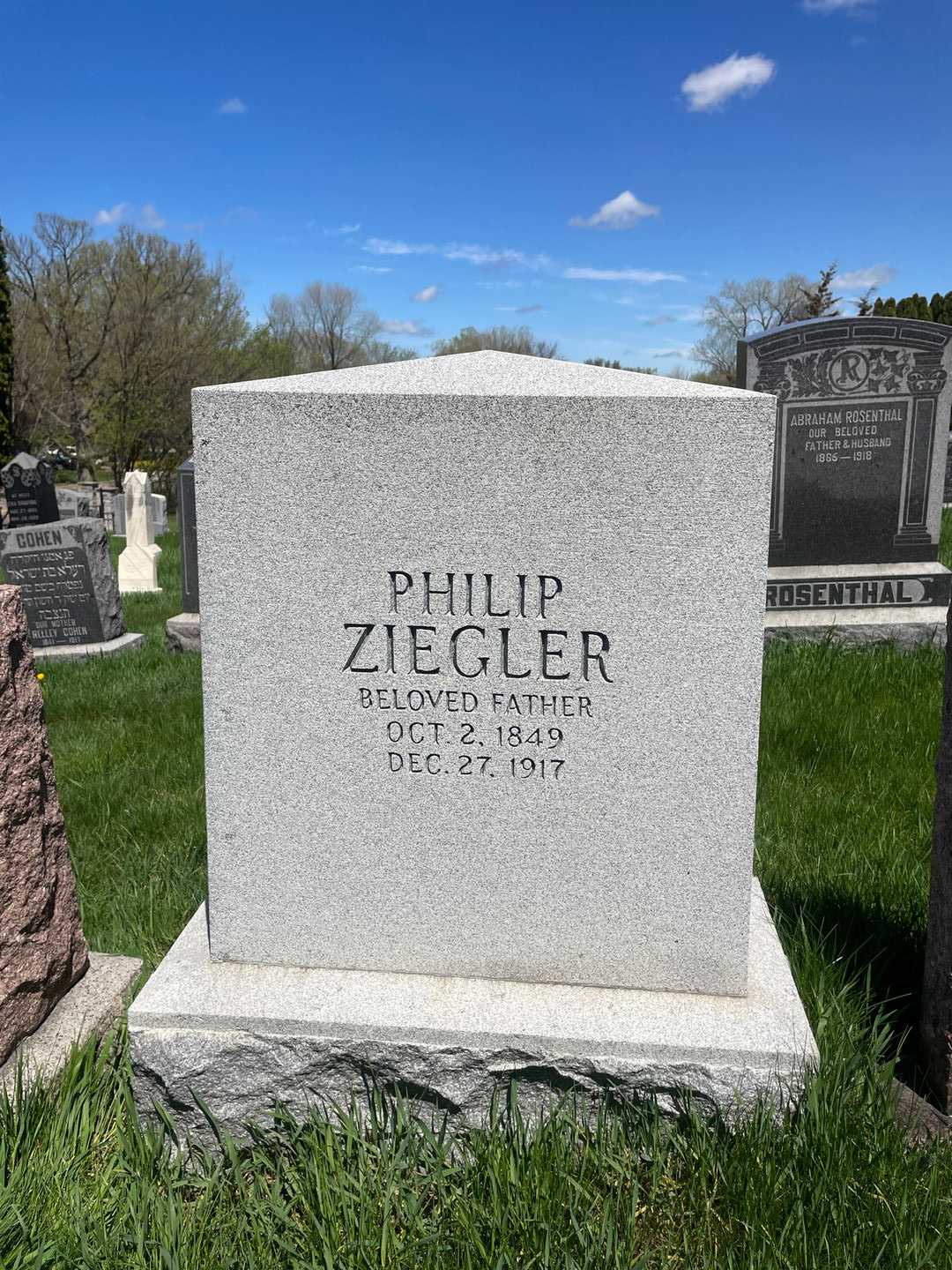 Philip Ziegler's grave. Photo 3