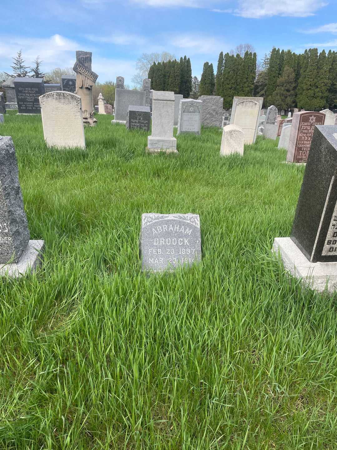 Abraham Droock's grave. Photo 2