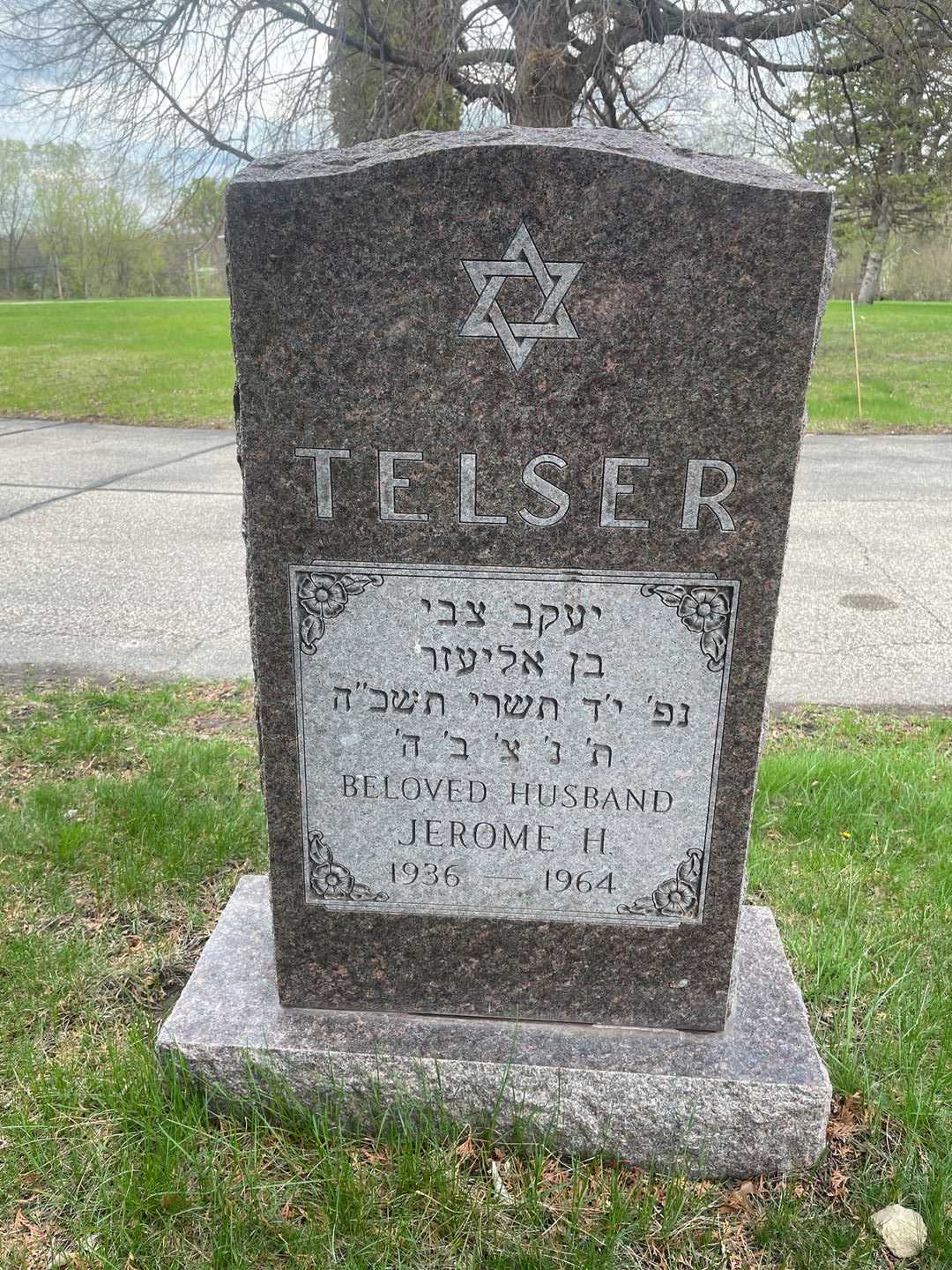 Jerome H. Telser's grave. Photo 1