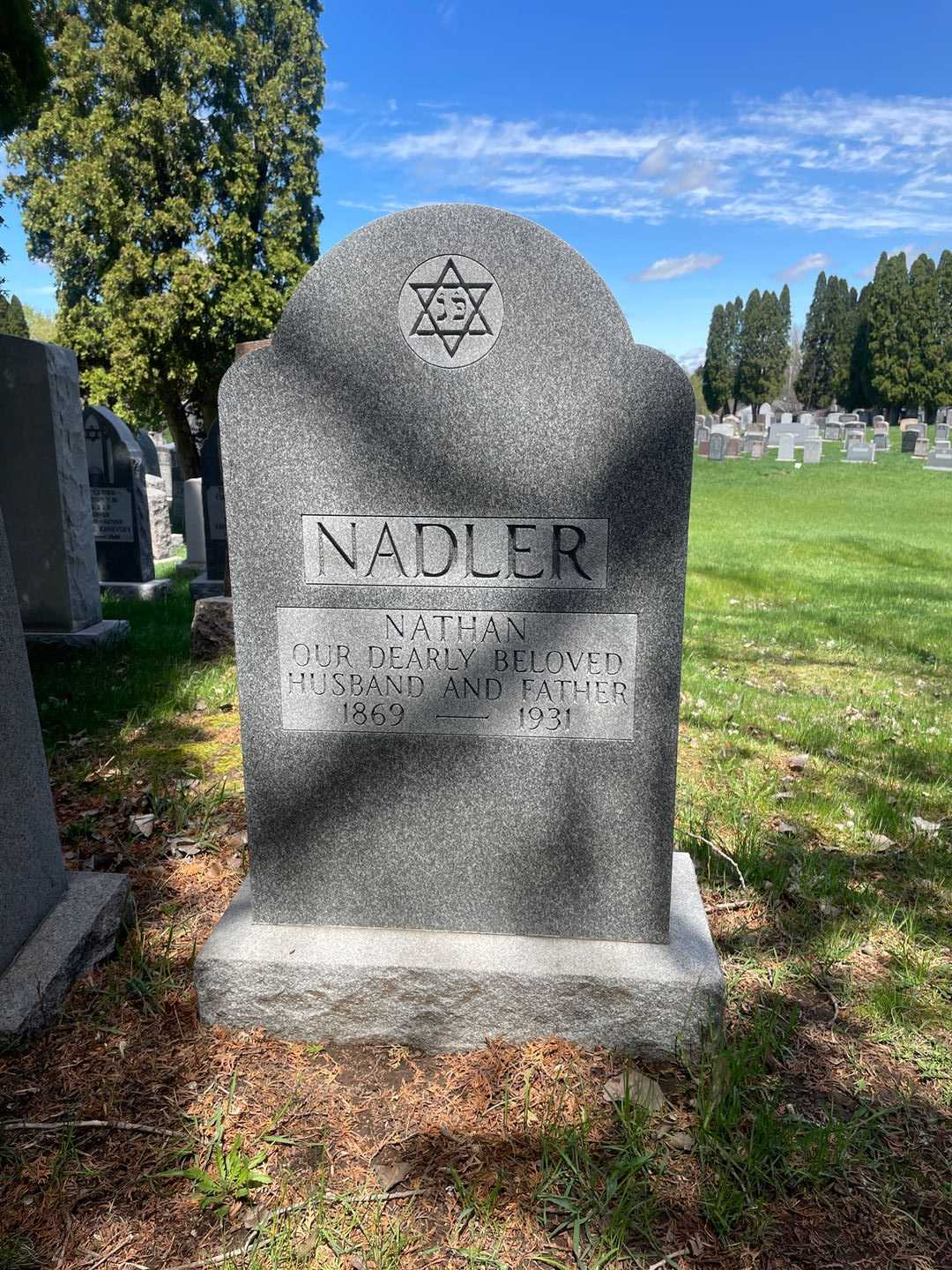 Nathan Nadler's grave. Photo 1
