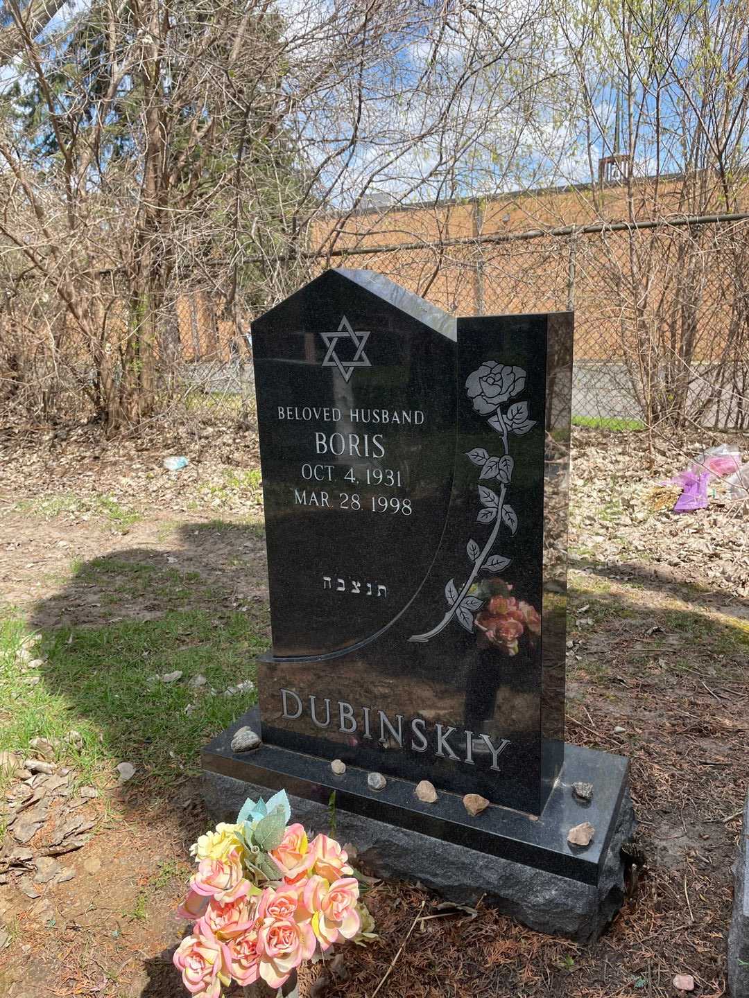 Boris Dubinskiy's grave. Photo 1