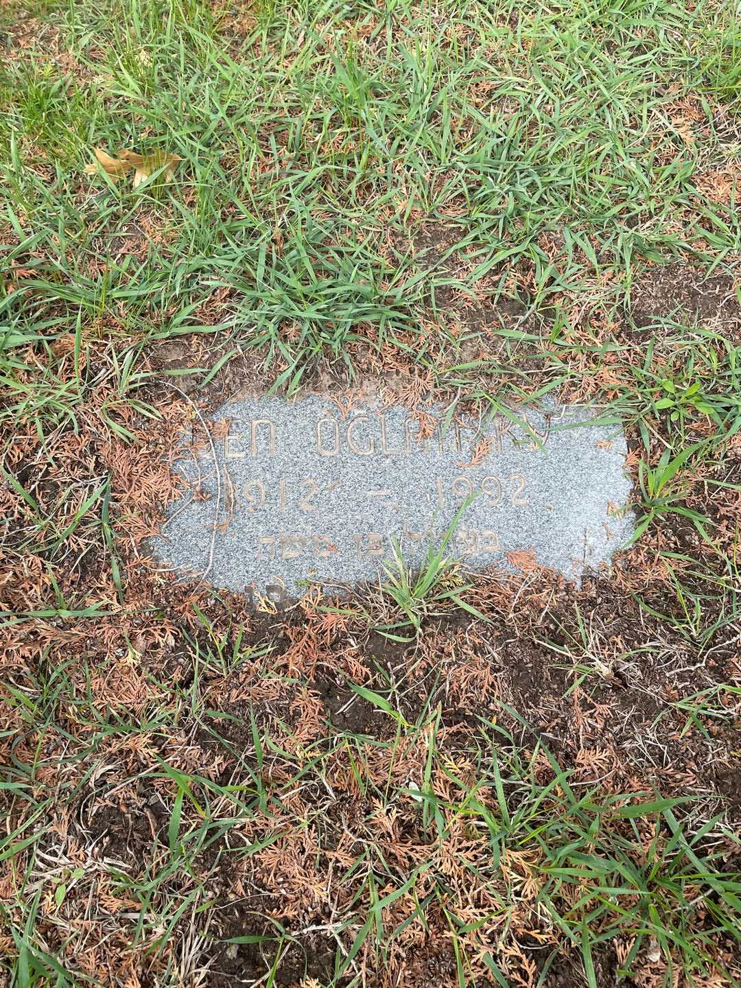 Ben Oglansky's grave. Photo 3