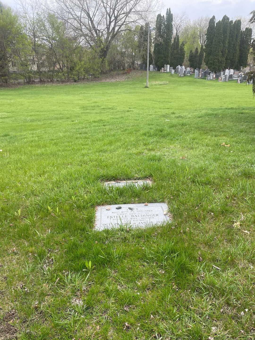 Estelle Baldinger's grave. Photo 2