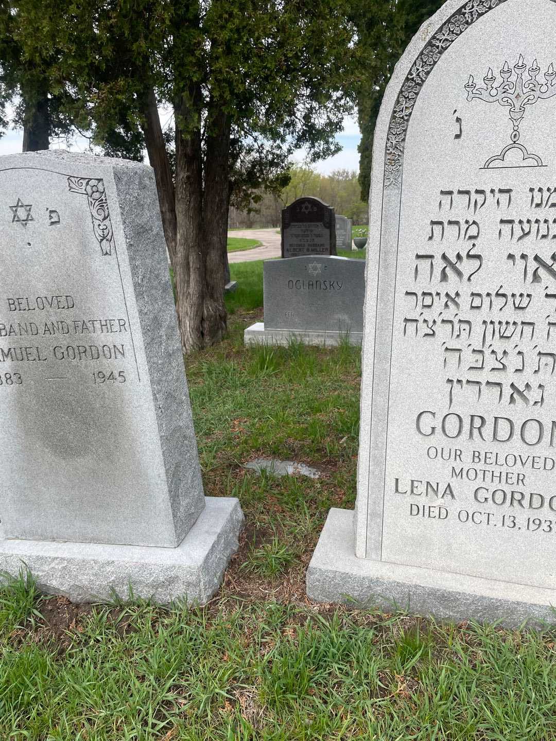 Adele Oglansky's grave. Photo 2