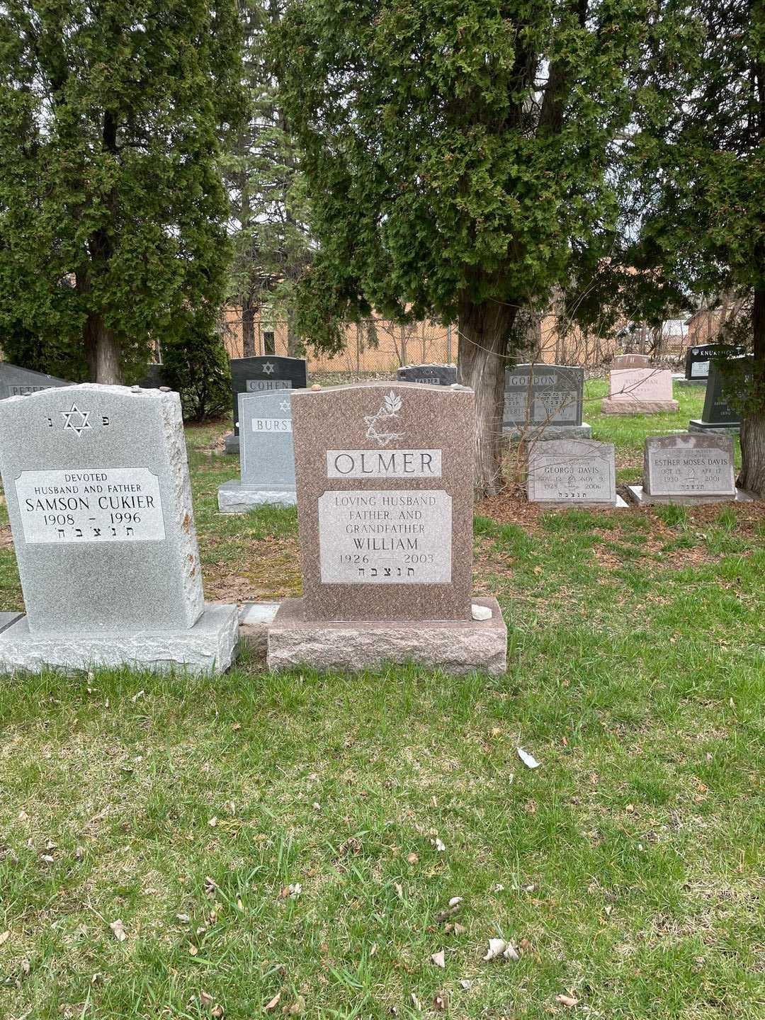 William Olmer's grave. Photo 2