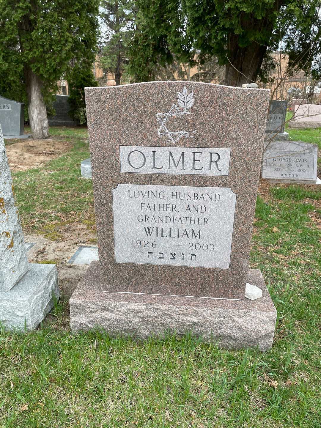William Olmer's grave. Photo 1